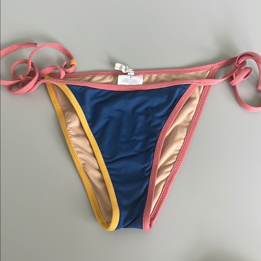 J Crew Colorblock Bikini Bottom Size Small